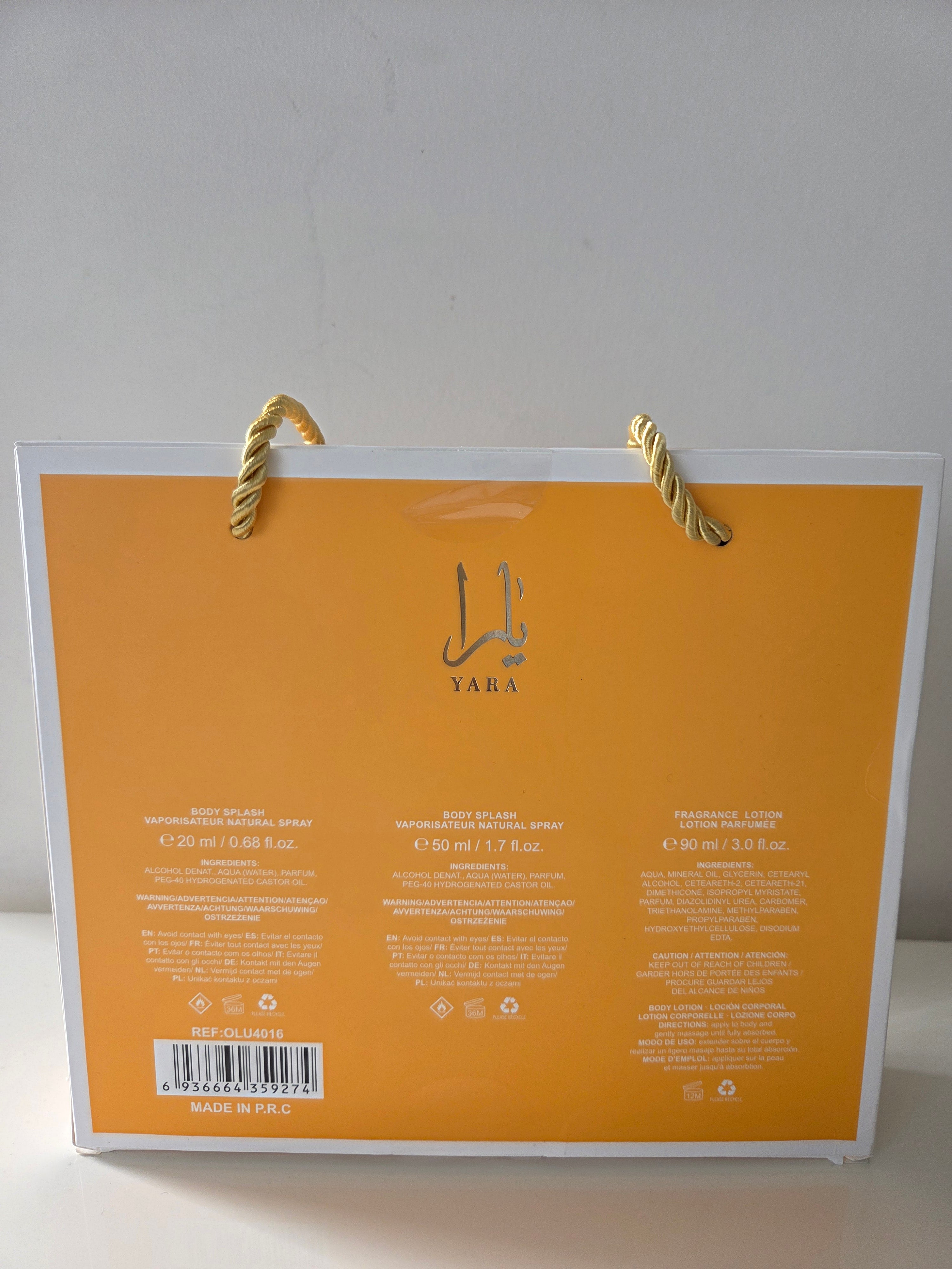 Yara - Body Splash & Lotion Gift Set
