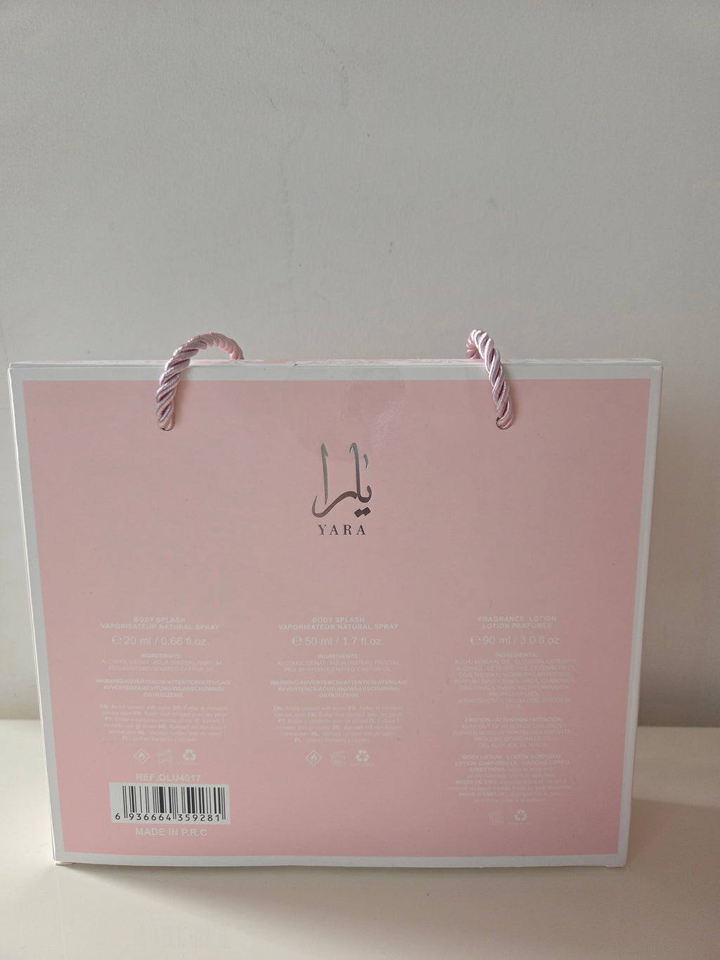 Yara – Geschenkset Body Splash & Lotion Rose