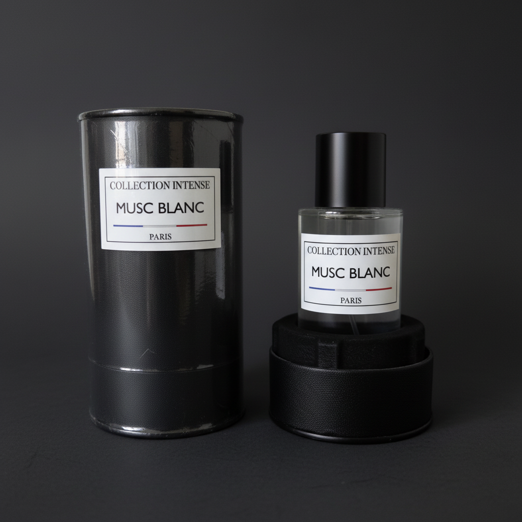 Musc Blanc Collection Intense Paris - fond sombre ÃƒÂ©lÃƒÂ©gant