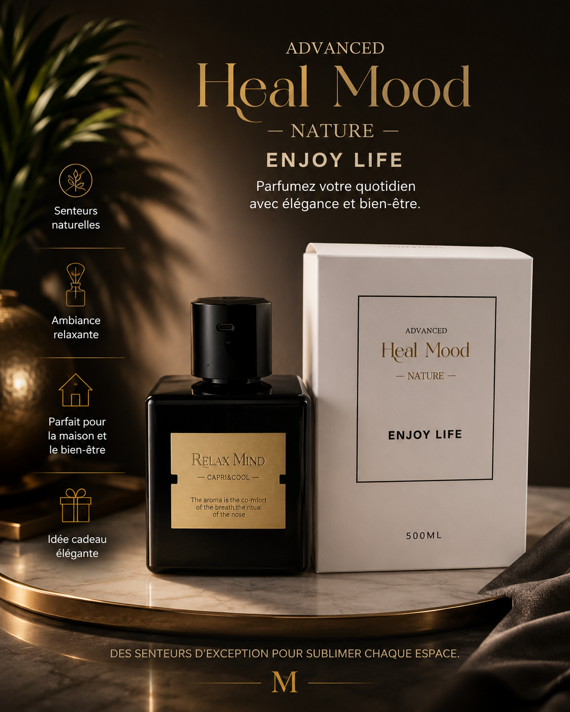 Instructions installation diffuseur Heal Mood