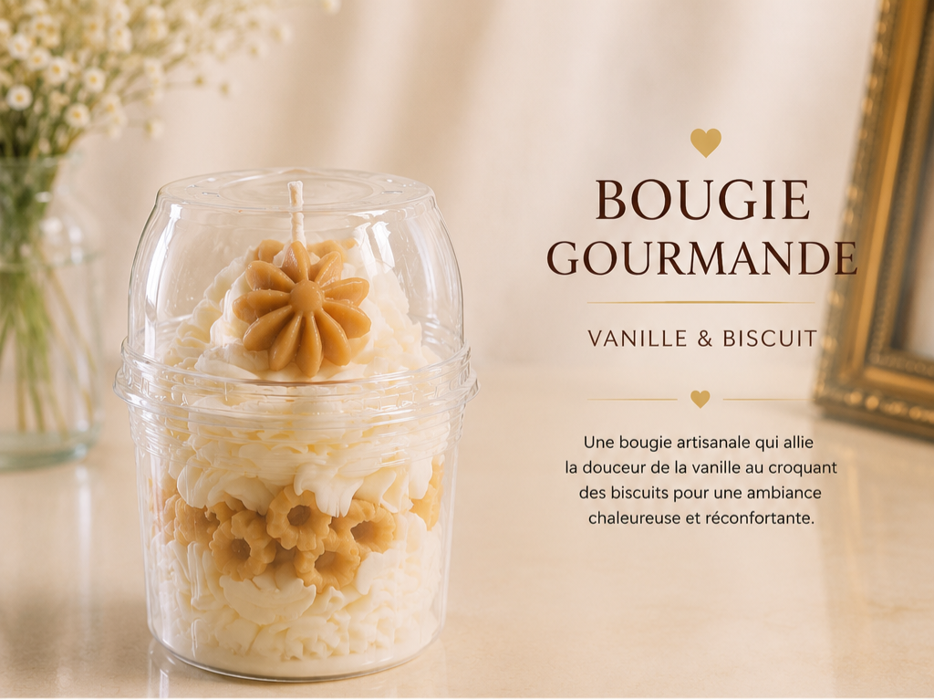 Bougie Dessert Cream Mélange Biscuité