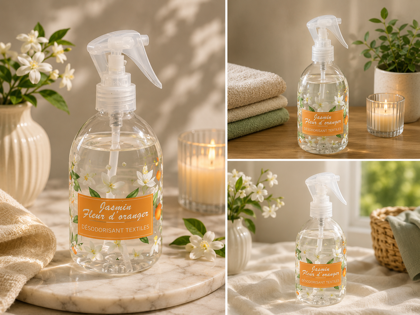 Jasmin Fleur d'oranger – Désodorisant Textiles