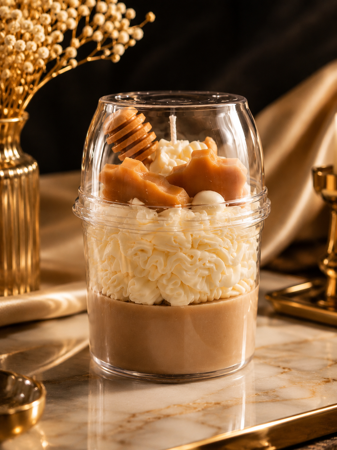 Bougie Gourmande Fraise et Crème – Maison Mayaby