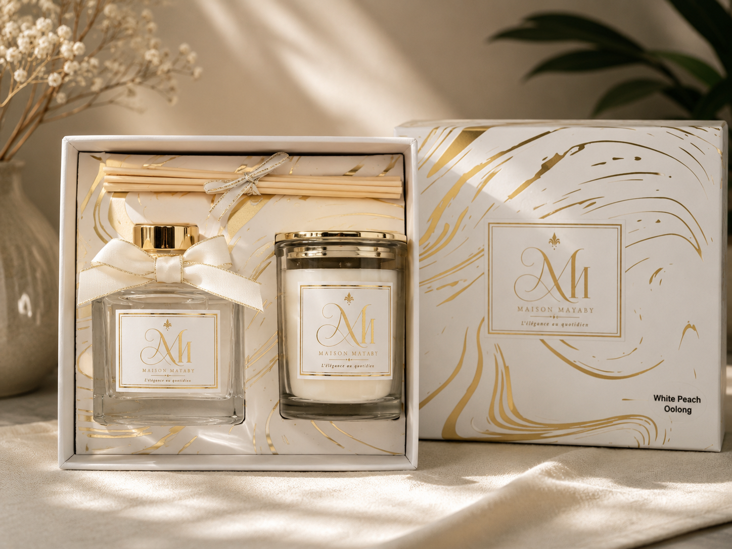 Coffret Maison Mayaby – vue packaging ouvert