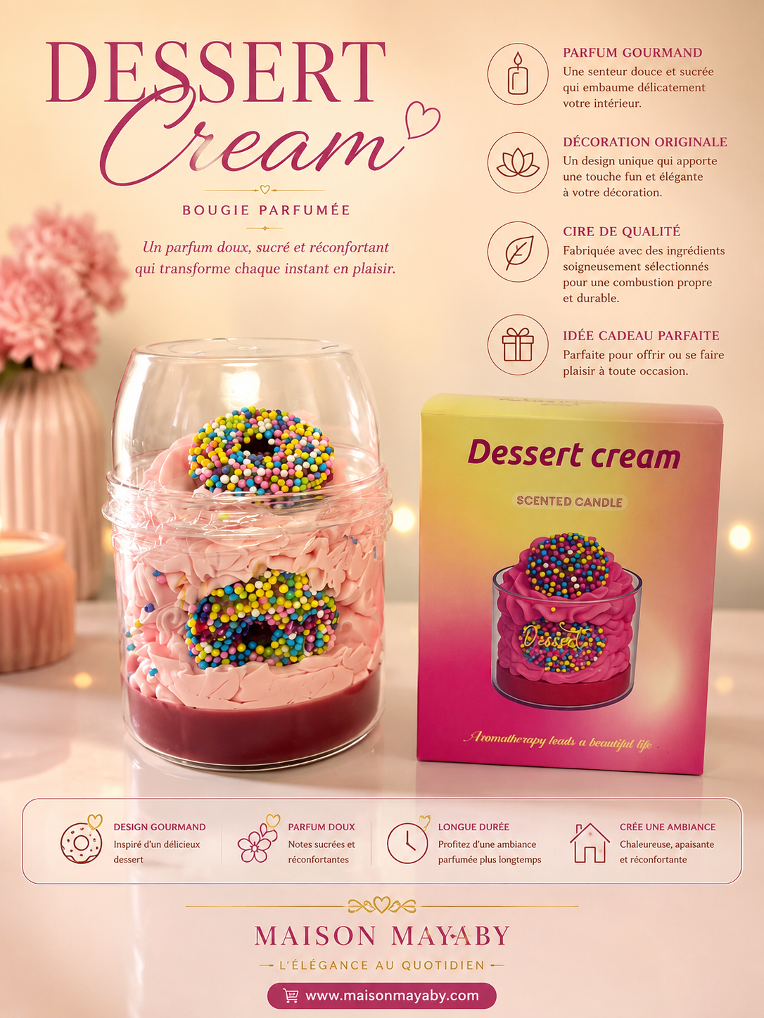 Bougie Dessert Cream Spéculos