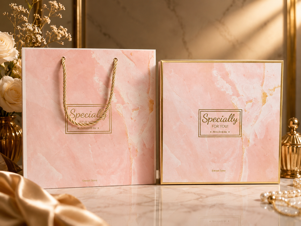 Coffret Cadeau Rose – Thermos, Parapluie & Ventilateur