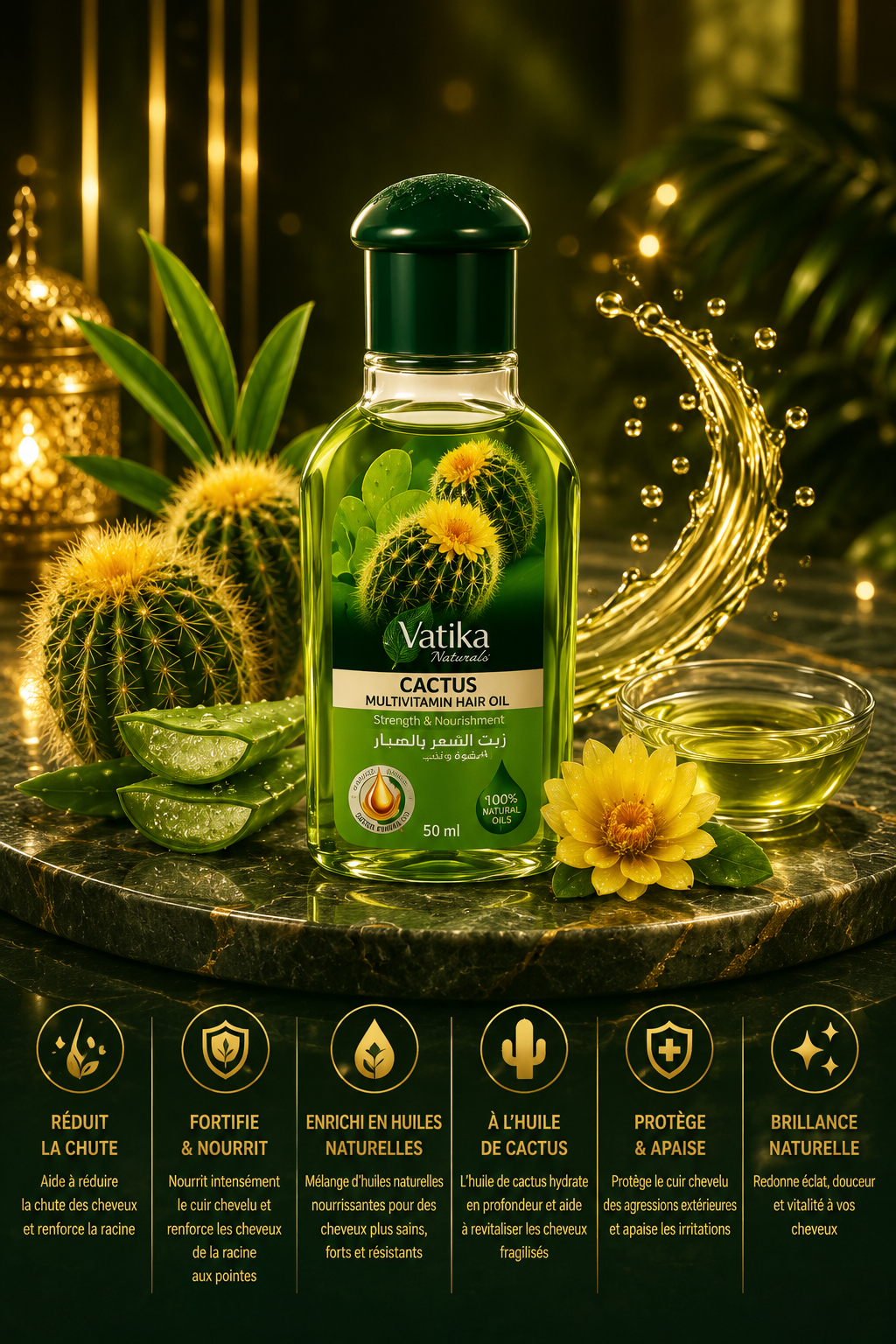Vatika Multivitamin Hair Oil – Huile Capillaire Naturelle
