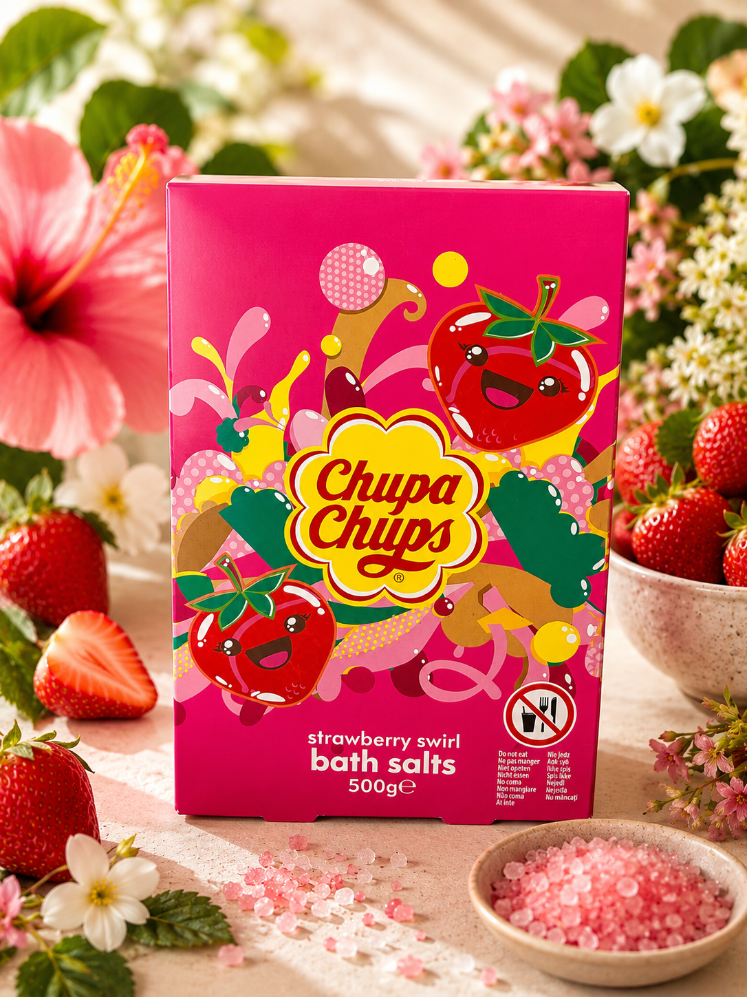 Chupa Chups Bath Salt Strawberry – Sels de Bain Fraise 500g