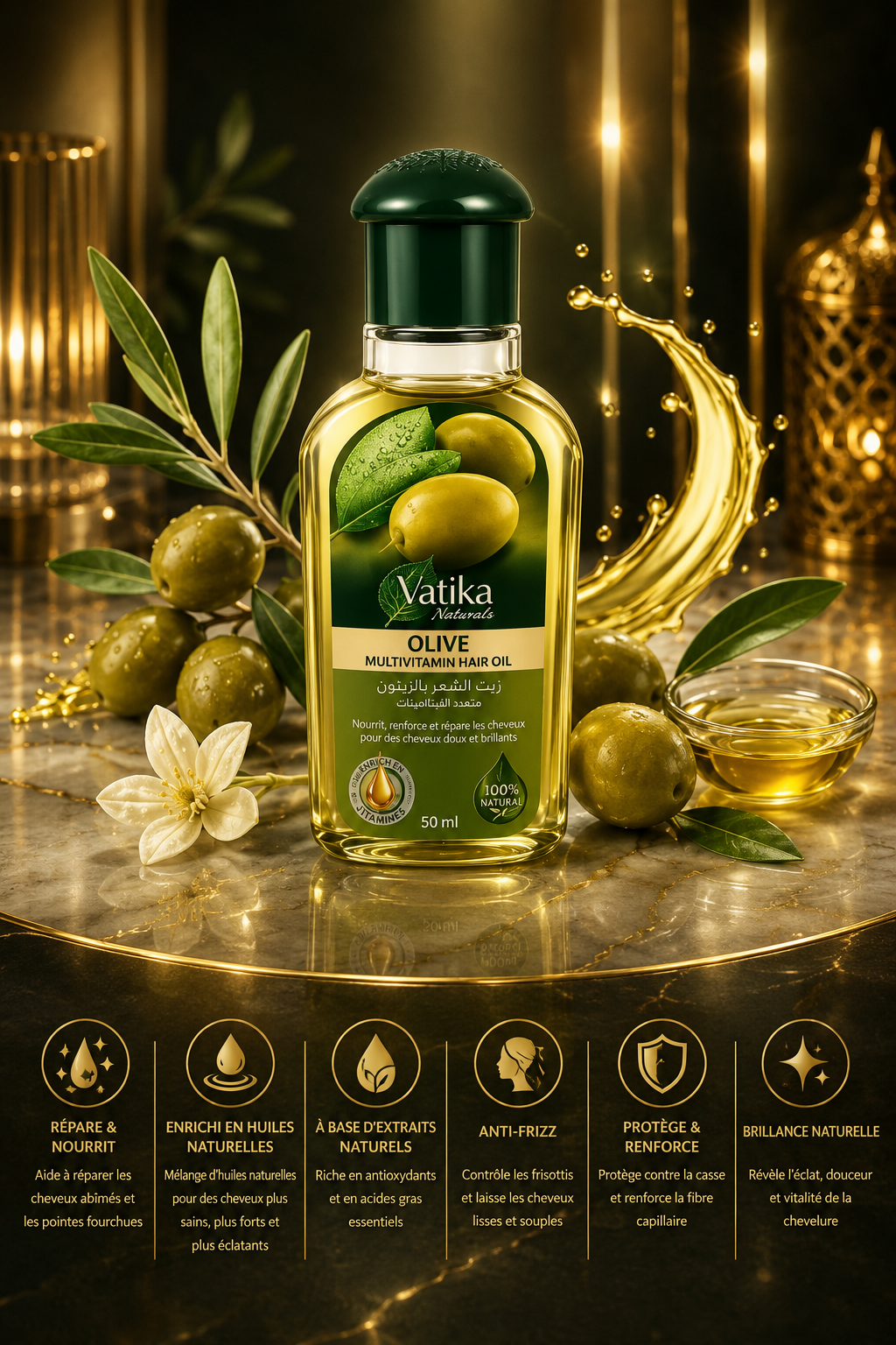 Vatika Multivitamin Hair Oil – Huile Capillaire Naturelle